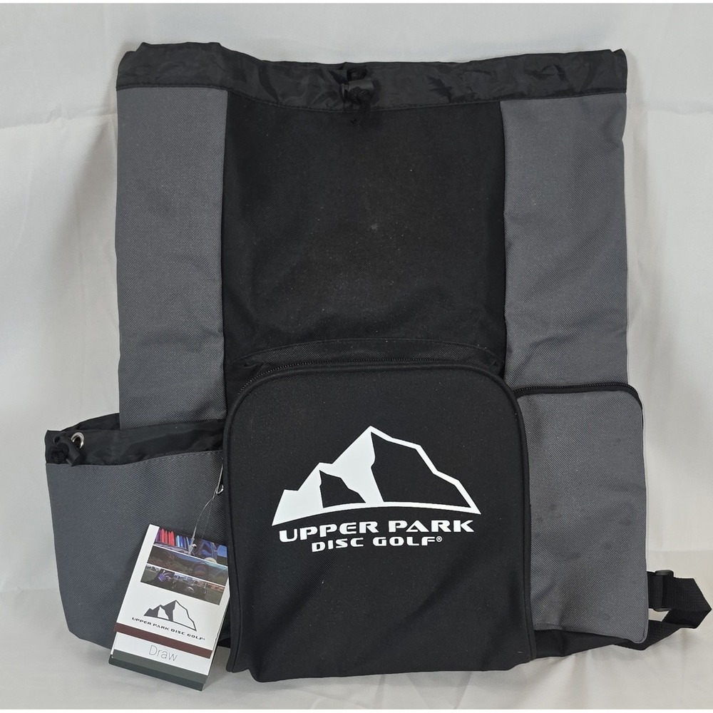 Upper Park "Draw" Disc Golf Bag Grey & Black New With Tags